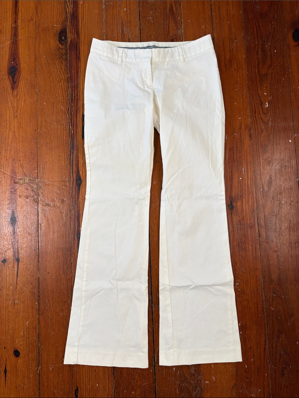Express White Flare Chinos Pants Slacks Size 4
